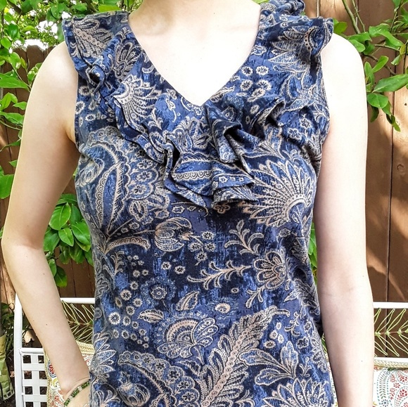 Ralph Lauren Ruffle Top - Picture 2 of 4